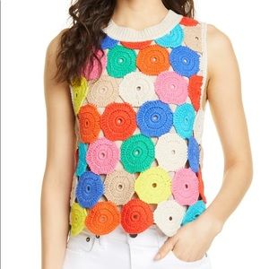 Alice + Olivia | Reva Crochet Medallion Top